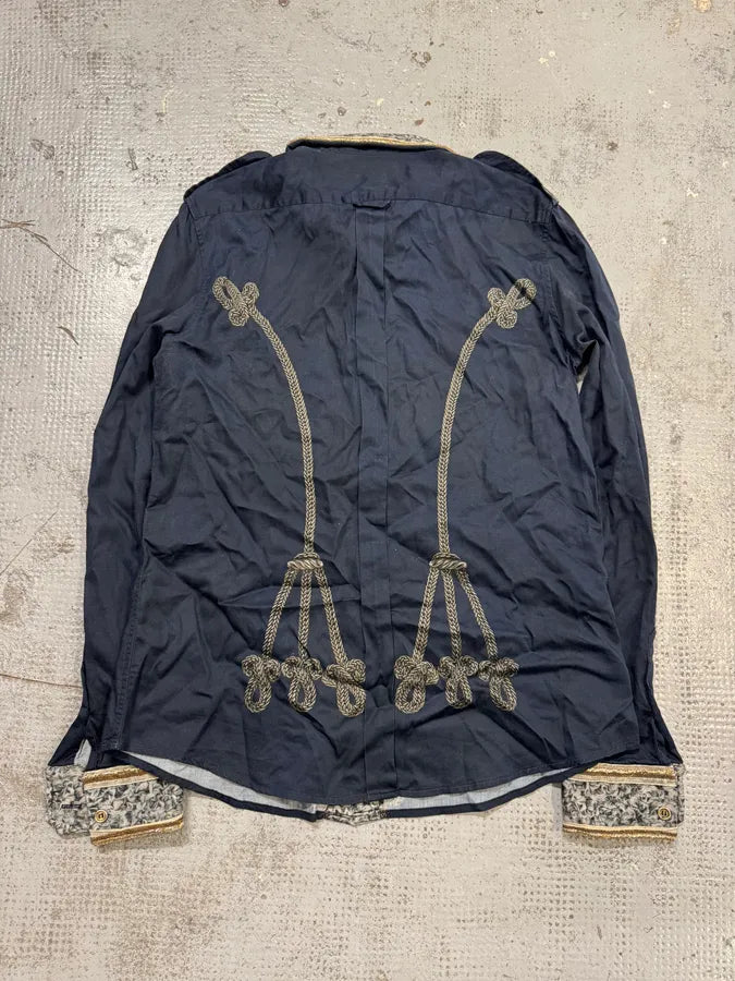 2010s Dolce & Gabbana Naval Officer Trompe L’oeil Shirt hjIPJuq 5