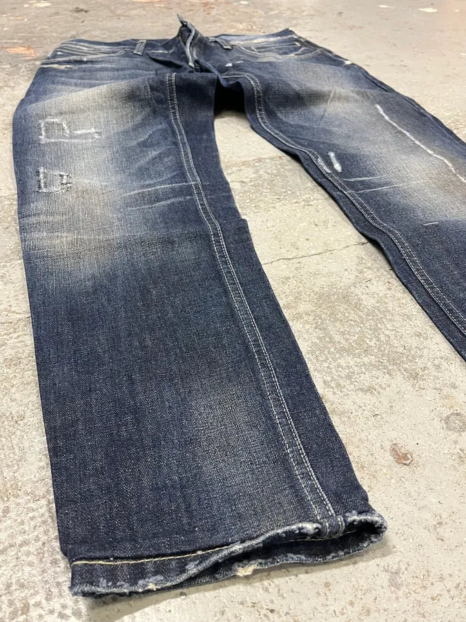 2010s Dolce & Gabbana Navy Brut Denim Jeans XxpDbFm 5