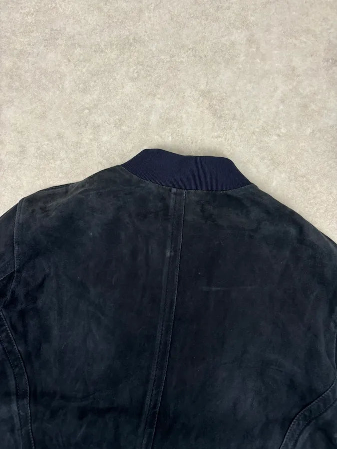 2010s Dolce & Gabbana Navy Leather Bomber Jacket YStHSwM 5