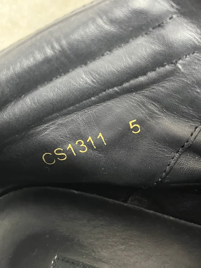 2010s Dolce & Gabbana Navy Leather High-Top Sneakers NWaYeed 7
