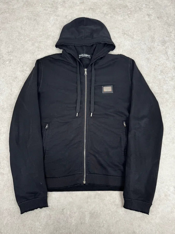2010s Dolce & Gabbana Navy Premium Zip-up Hoodie JRuwDvT 0