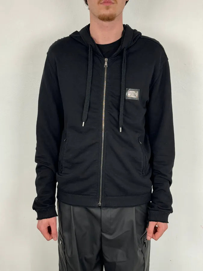 2010s Dolce & Gabbana Navy Premium Zip-up Hoodie JRuwDvT 1
