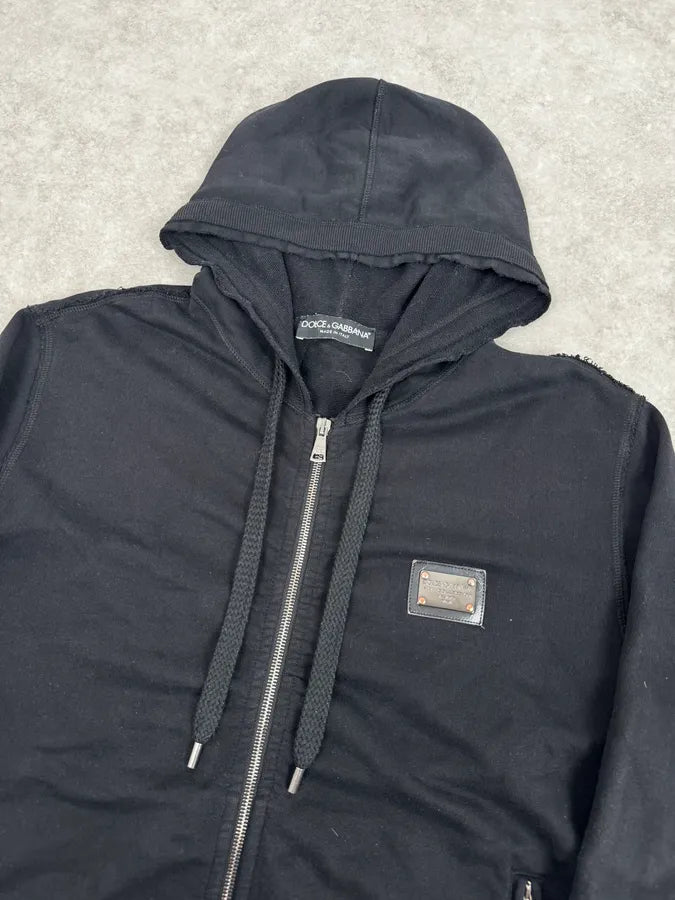 2010s Dolce & Gabbana Navy Premium Zip-up Hoodie JRuwDvT 4