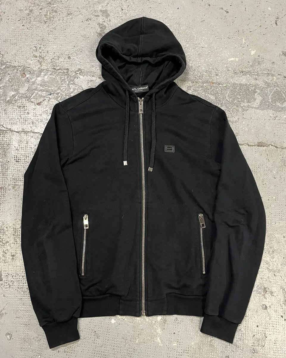 2010s Dolce & Gabbana Black Zip-up Hoodie zYExwBS 0