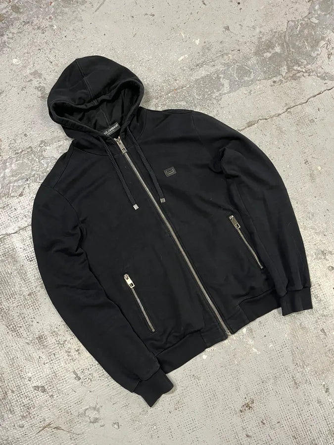 2010s Dolce & Gabbana Black Zip-up Hoodie zYExwBS 3