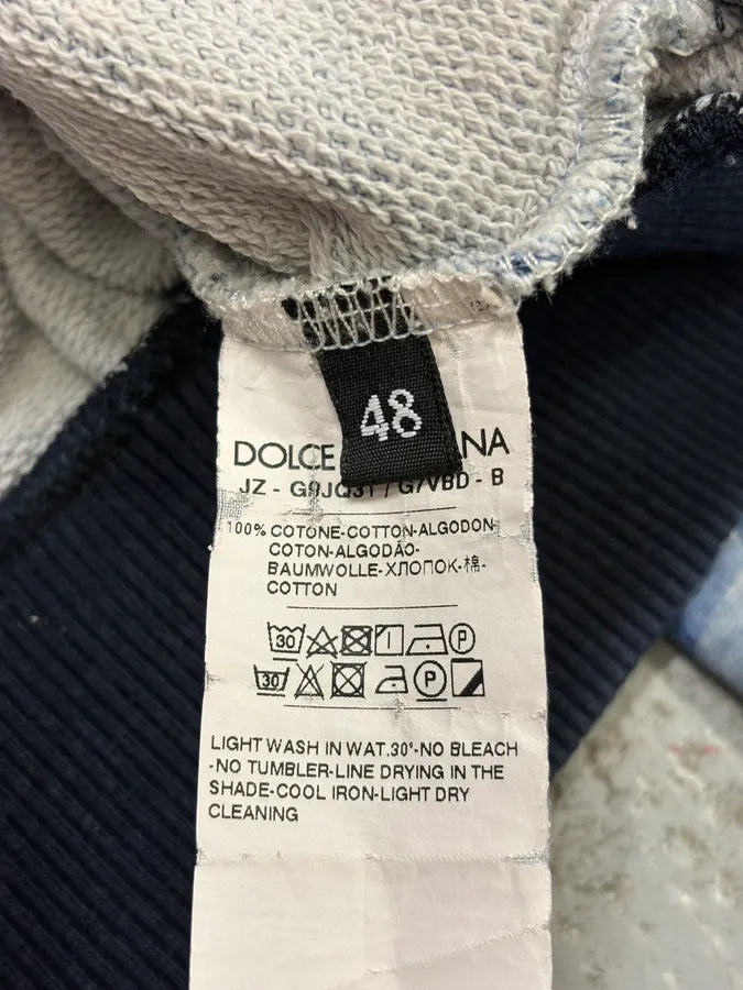 2010s Dolce & Gabbana Ocean Blue & White Renaissance Hoodie GdTZAJx 8