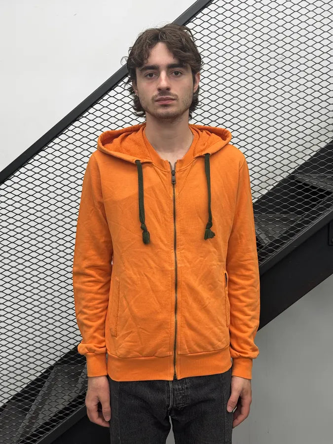 2010s Dolce & Gabbana Orange Zip-Up Hoodie PziRilQ 1