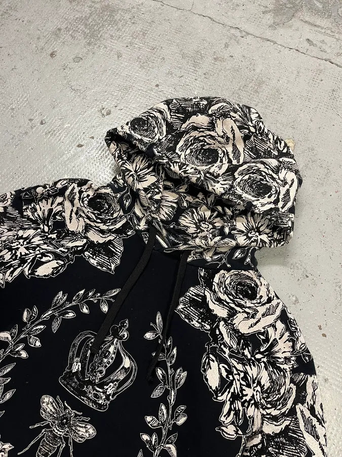 2010s Dolce & Gabbana Queen of Bees Baroque Black Hoodie spIQILH 4
