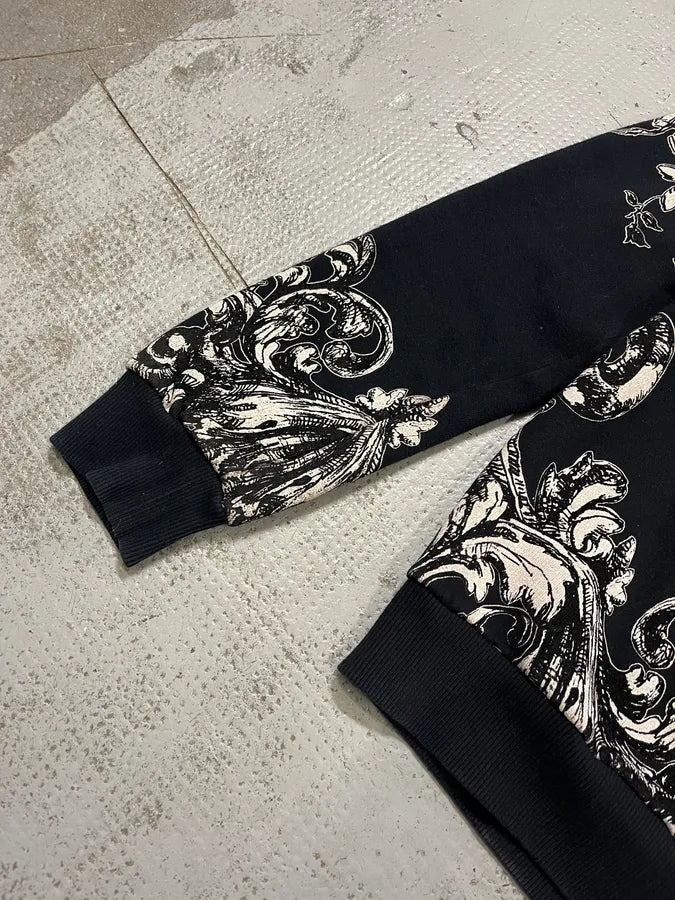 2010s Dolce & Gabbana Queen of Bees Baroque Black Hoodie spIQILH 5