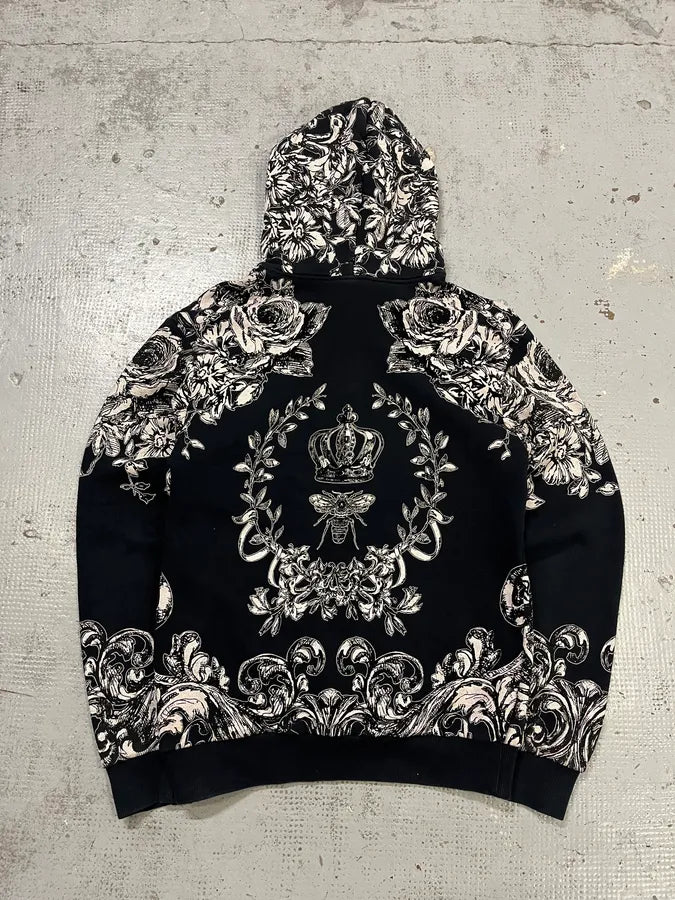 2010s Dolce & Gabbana Queen of Bees Baroque Black Hoodie spIQILH 6