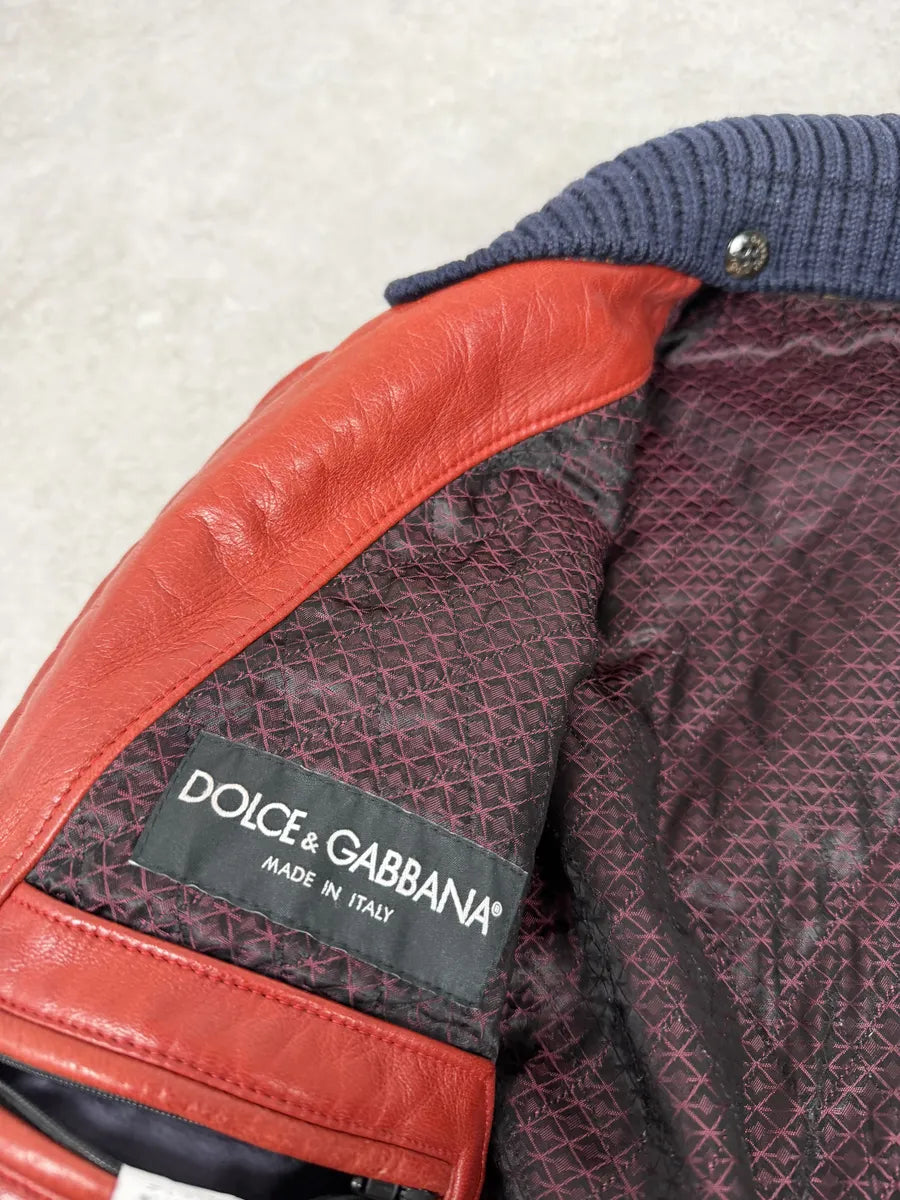 2010s Dolce & Gabbana Red & Navy Wool Checkered Jacket ZkzfAYA 9