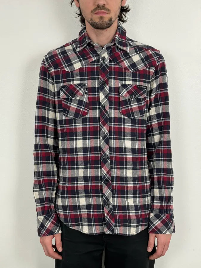 2010s Dolce & Gabbana Red Black White Checkered Sicilian Shirt hPmHpXh 1