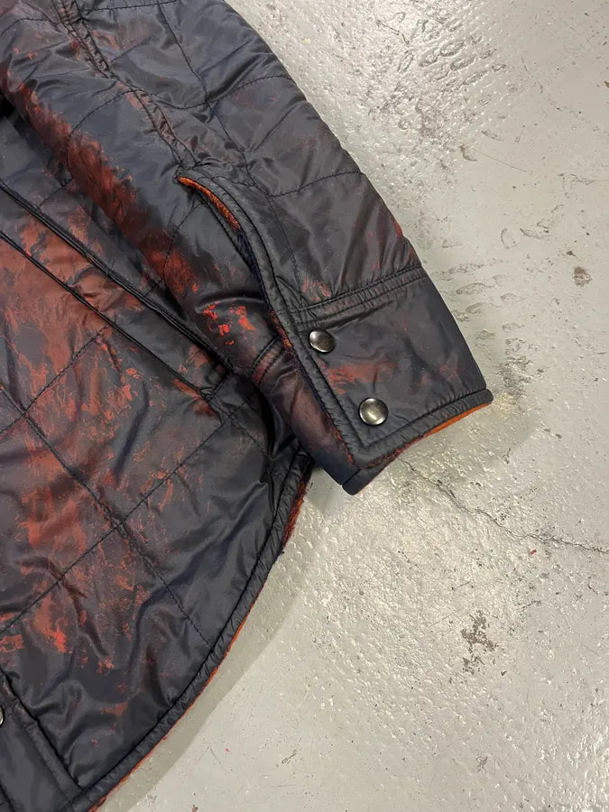 2010s Dolce & Gabbana Reversible Orange & Black Tartan Jacket JaeFSRO 12