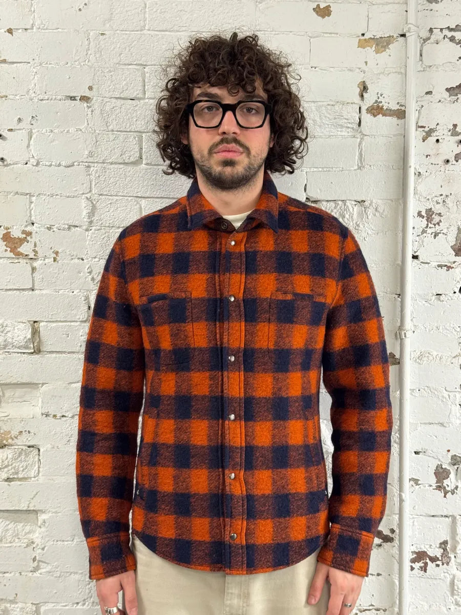 2010s Dolce & Gabbana Reversible Orange & Black Tartan Jacket JaeFSRO 3