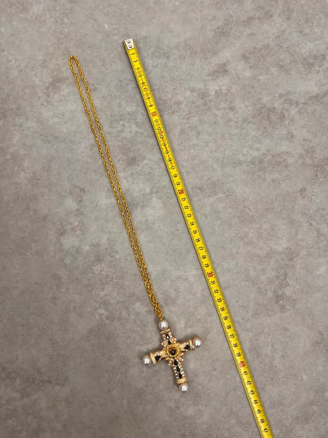 2010s Dolce & Gabbana Royal Premium Cross Gold Necklace zLFLJGk 7