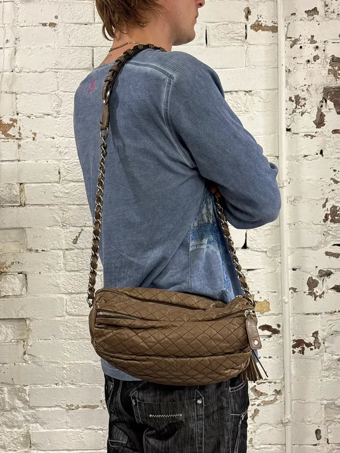 2010s Dolce & Gabbana Timeless Lily Brown Leather Bag RZBiCne 1