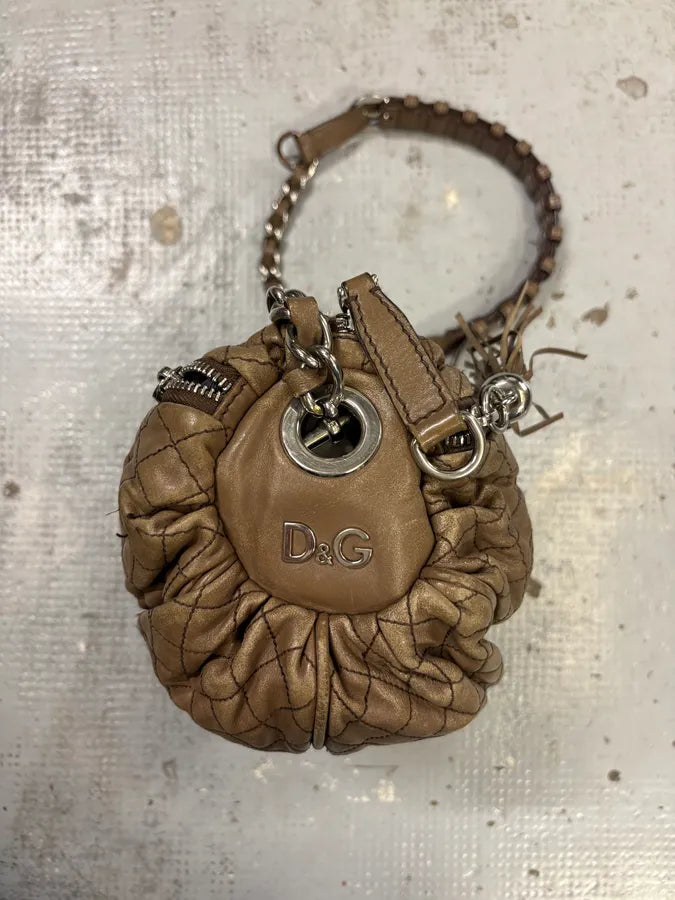 2010s Dolce & Gabbana Timeless Lily Brown Leather Bag RZBiCne 4