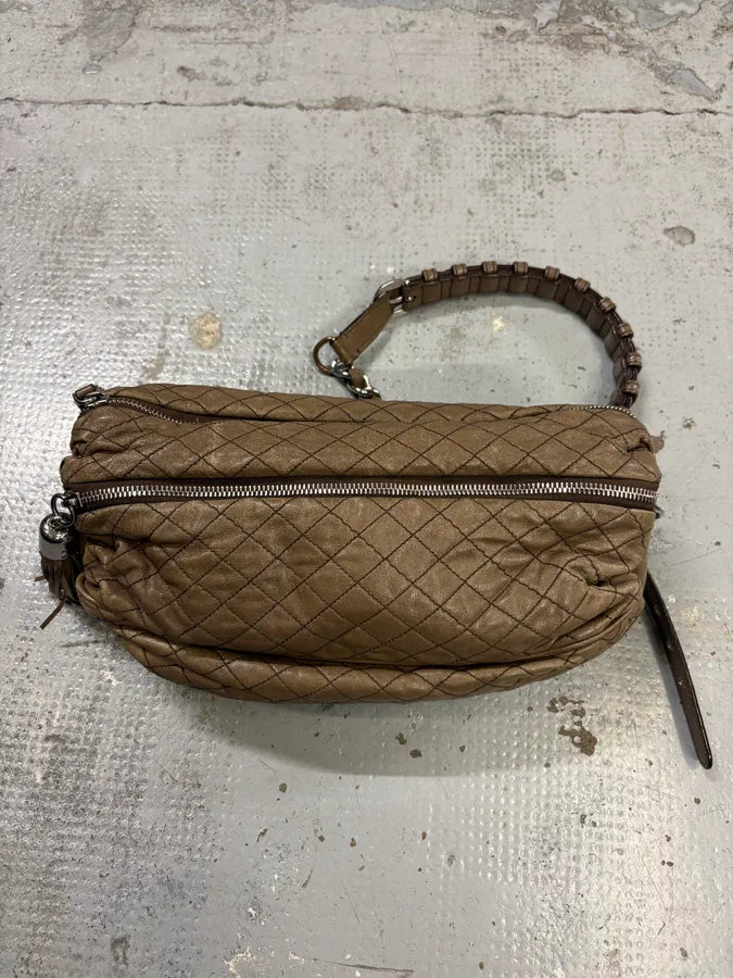 2010s Dolce & Gabbana Timeless Lily Brown Leather Bag RZBiCne 5