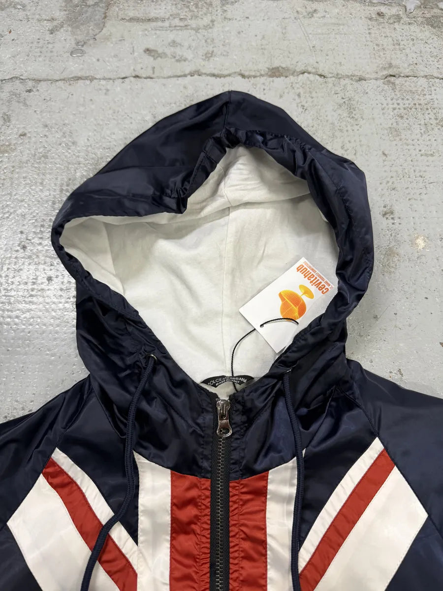 2010s Dolce & Gabbana UK Flag Hooded Navy Jacket QDoLrqj 8