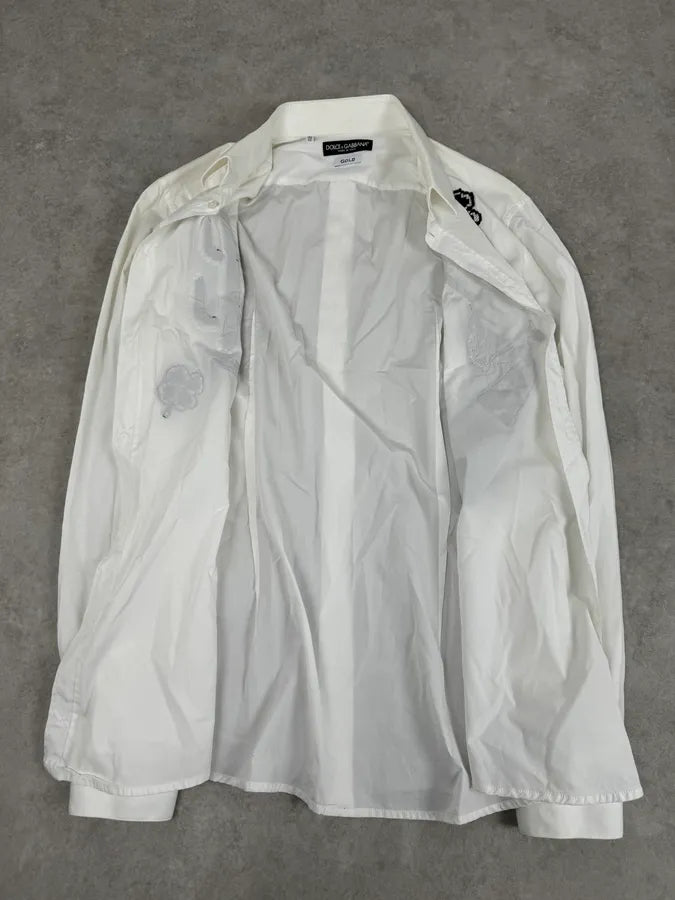 2010s Dolce & Gabbana Western Cactus Gun White Shirt NrLJsAn 9