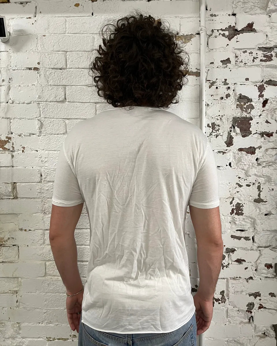 2010s Dolce & Gabbana White V-Neck T-Shirt qPLuolR 2