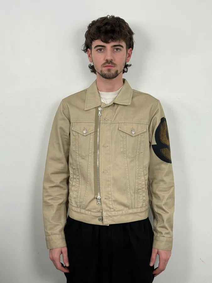 SS2014 Dries Van Noten Beige Denim Jacket kWaruof 1