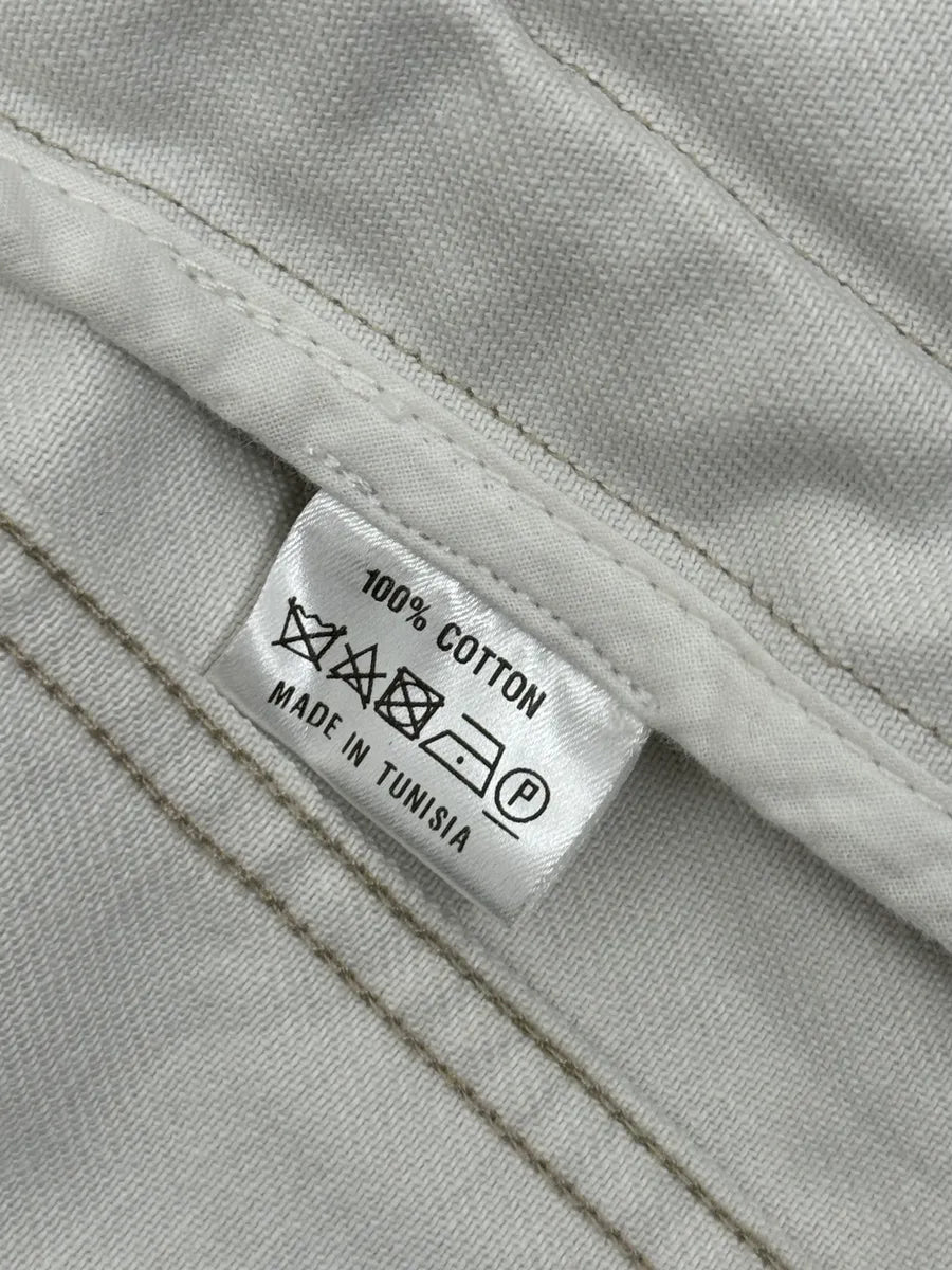 SS2014 Dries Van Noten Beige Denim Jacket kWaruof 11