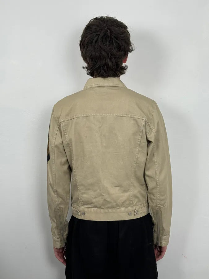SS2014 Dries Van Noten Beige Denim Jacket kWaruof 2