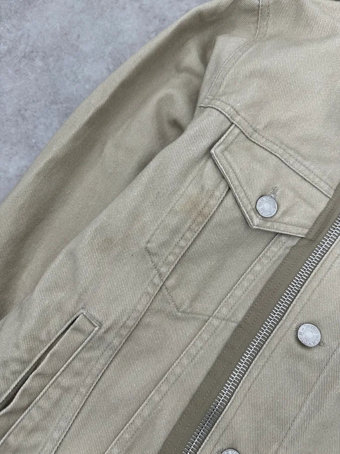 SS2014 Dries Van Noten Beige Denim Jacket kWaruof 7