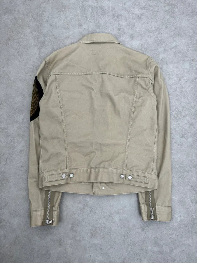 SS2014 Dries Van Noten Beige Denim Jacket kWaruof 8