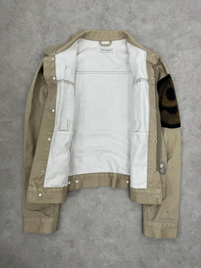 SS2014 Dries Van Noten Beige Denim Jacket kWaruof 9