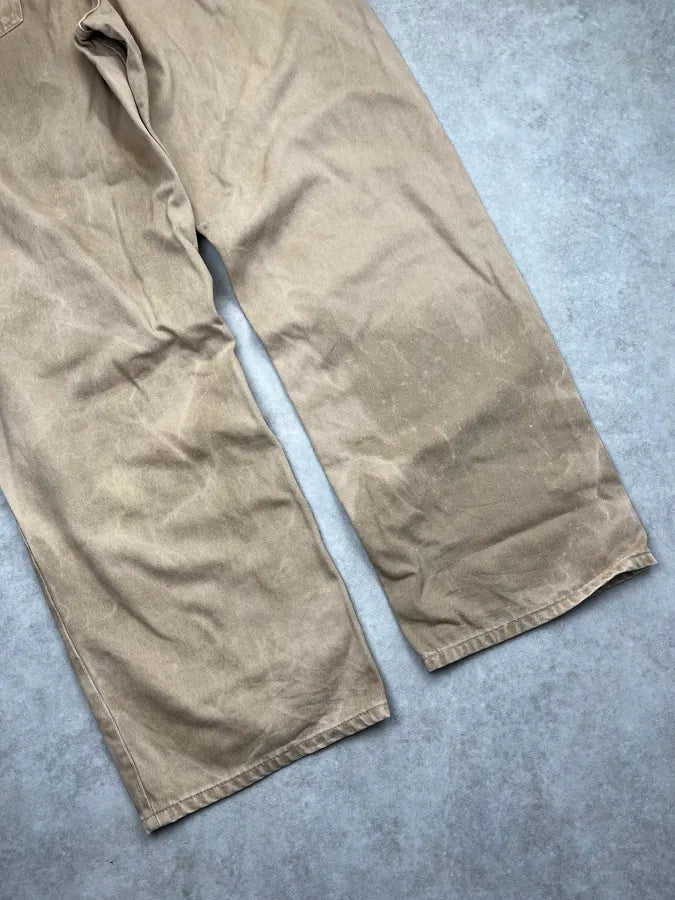 2010s Dries Van Noten Beige Faded Large Denim Jeans JtcoIAu 12