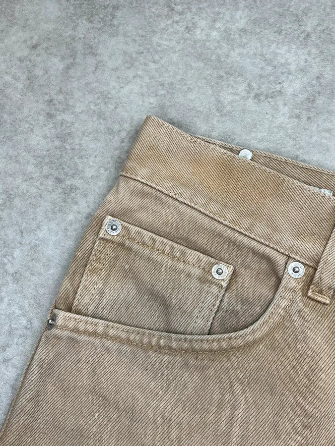 2010s Dries Van Noten Beige Faded Large Denim Jeans JtcoIAu 7