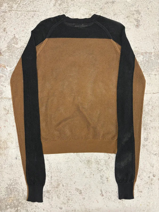 2010s Dries Van Noten Black & Brown Perfored Sweater GhXXzXT 3