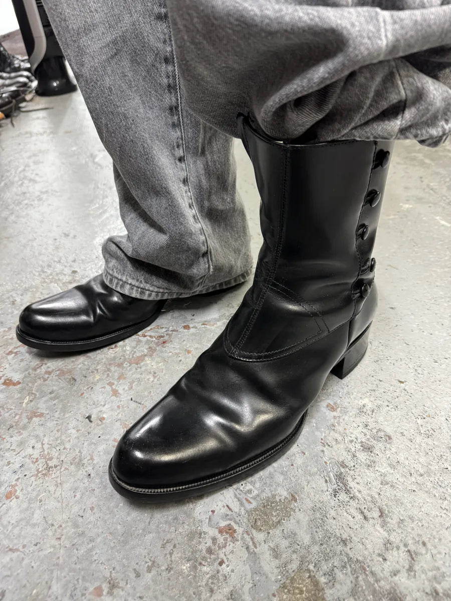 2010s DSquared2 Black Ankle Leather Boots zZajQrf 1