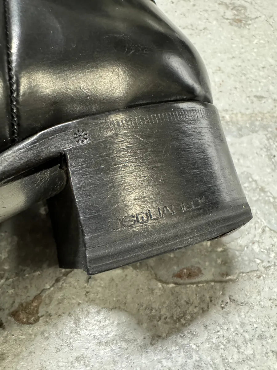 2010s DSquared2 Black Ankle Leather Boots zZajQrf 10