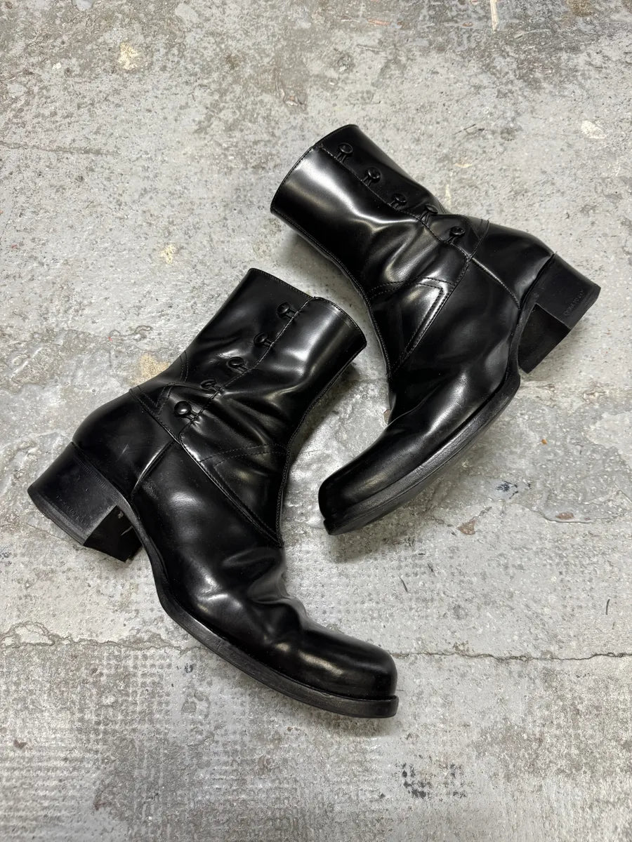 2010s DSquared2 Black Ankle Leather Boots zZajQrf 4
