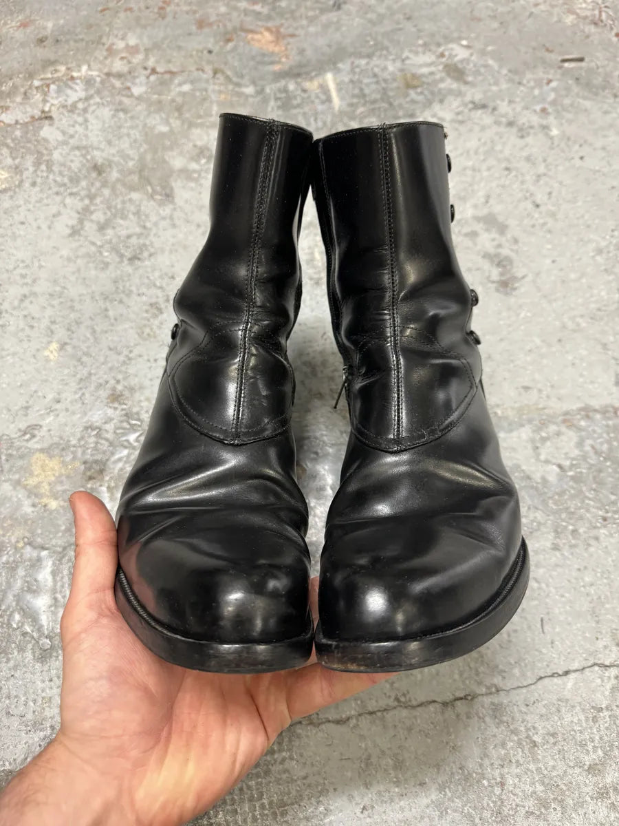 2010s DSquared2 Black Ankle Leather Boots zZajQrf 7