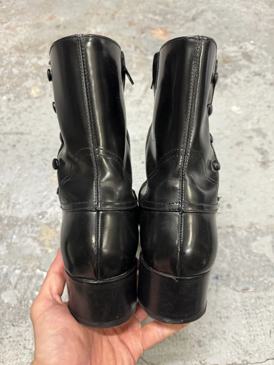2010s DSquared2 Black Ankle Leather Boots zZajQrf 8