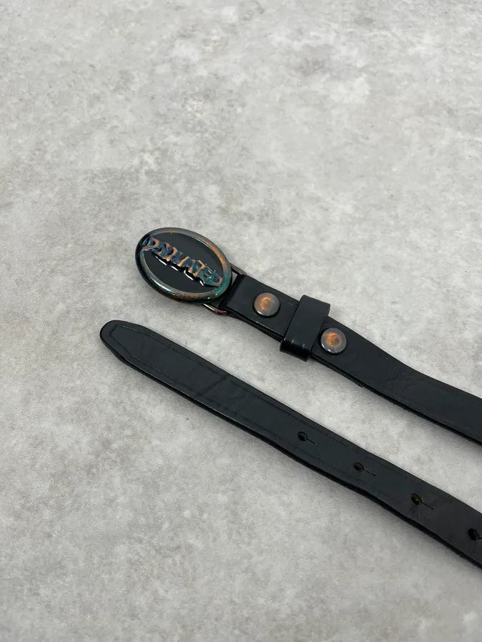 2010s Dsquared2 Black Signature Leather Belt tUDuPeo 3