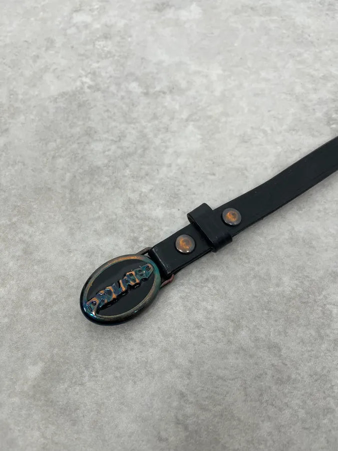 2010s Dsquared2 Black Signature Leather Belt tUDuPeo 4