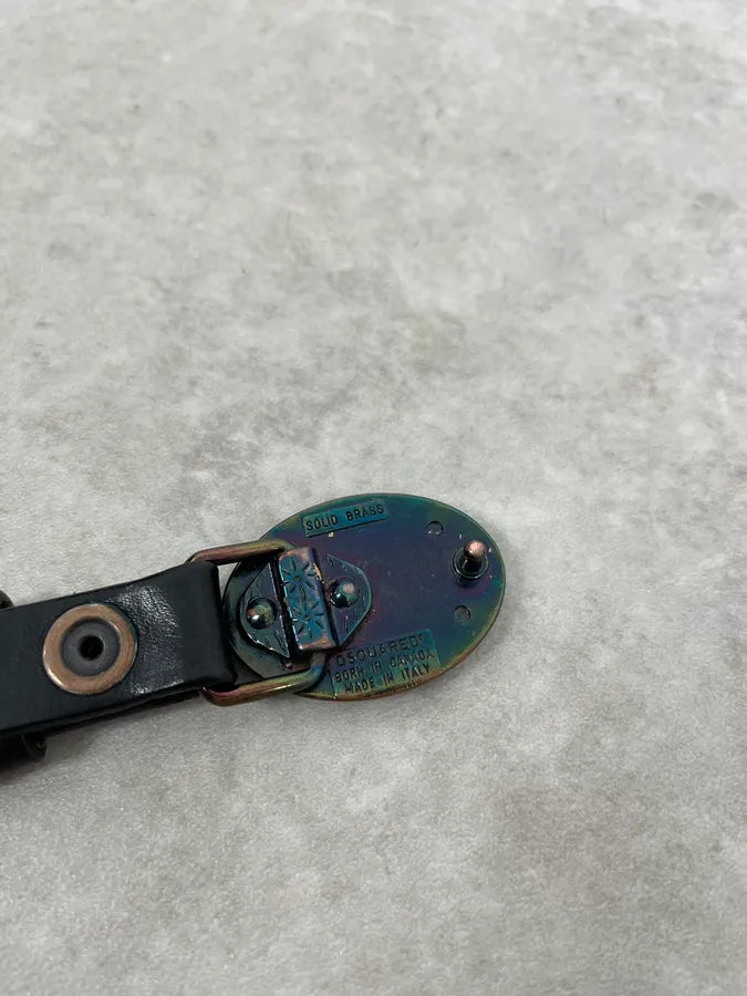 2010s Dsquared2 Black Signature Leather Belt tUDuPeo 7