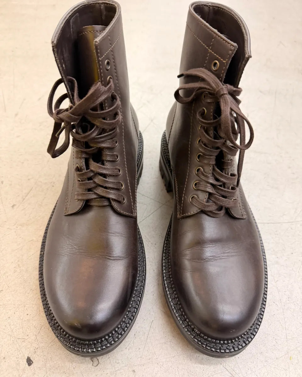 2010s Dsquared2 Brown Leather Lug Sole Boots dQKrLlL 1