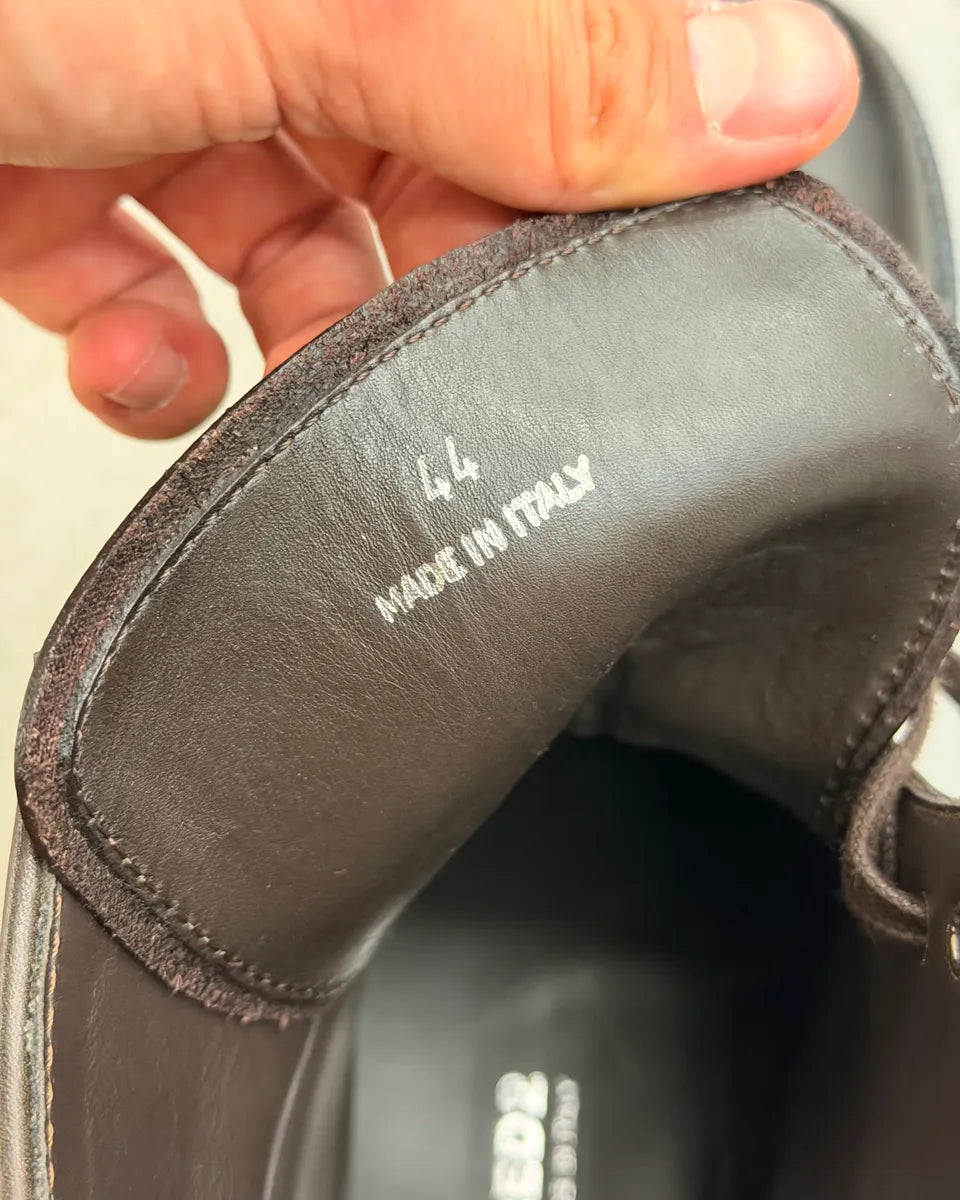 2010s Dsquared2 Brown Leather Lug Sole Boots dQKrLlL 9