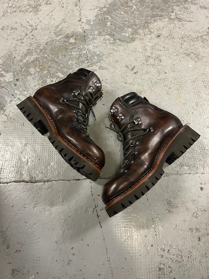 2010s Dsquared2 Brown Leather Mountain Daily Boots TYilXtq 5