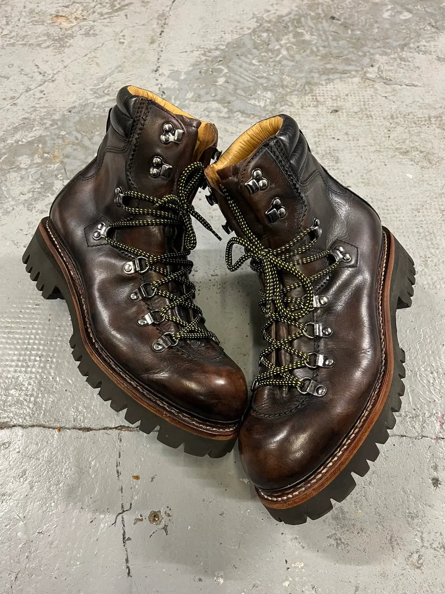 2010s Dsquared2 Brown Leather Mountain Daily Boots TYilXtq 1