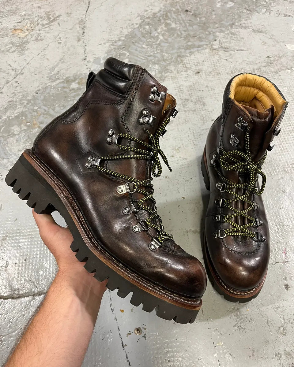 2010s Dsquared2 Brown Leather Mountain Daily Boots TYilXtq 0