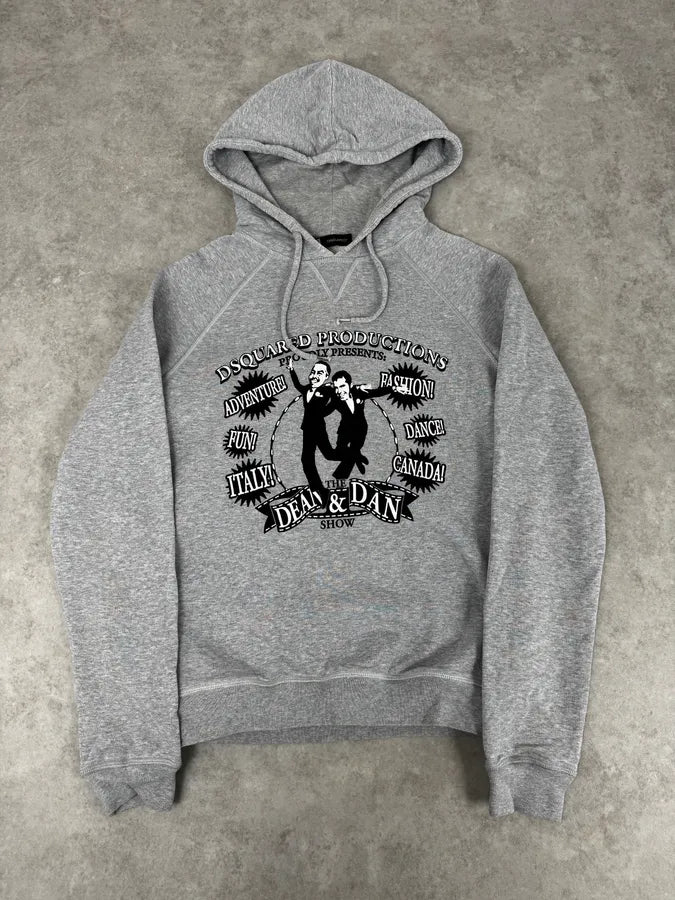 AW2009 Dsquared2 Grey « Dean & Dan Show » Hoodie IxFYiWD 0