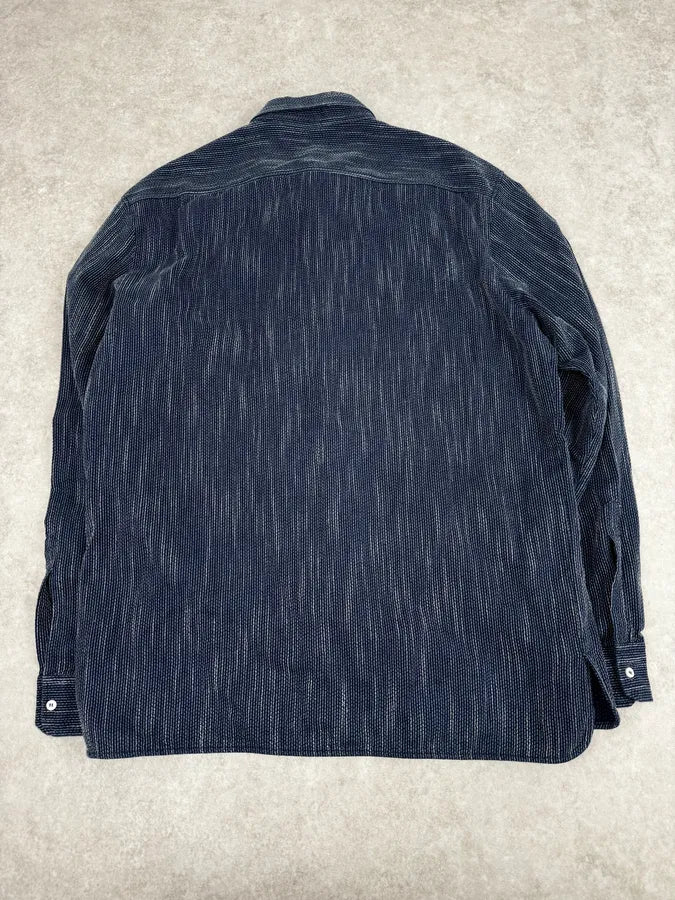 AW2016 Dsquared2 Navy Chinese Officer Shirt mDBVFBR 3