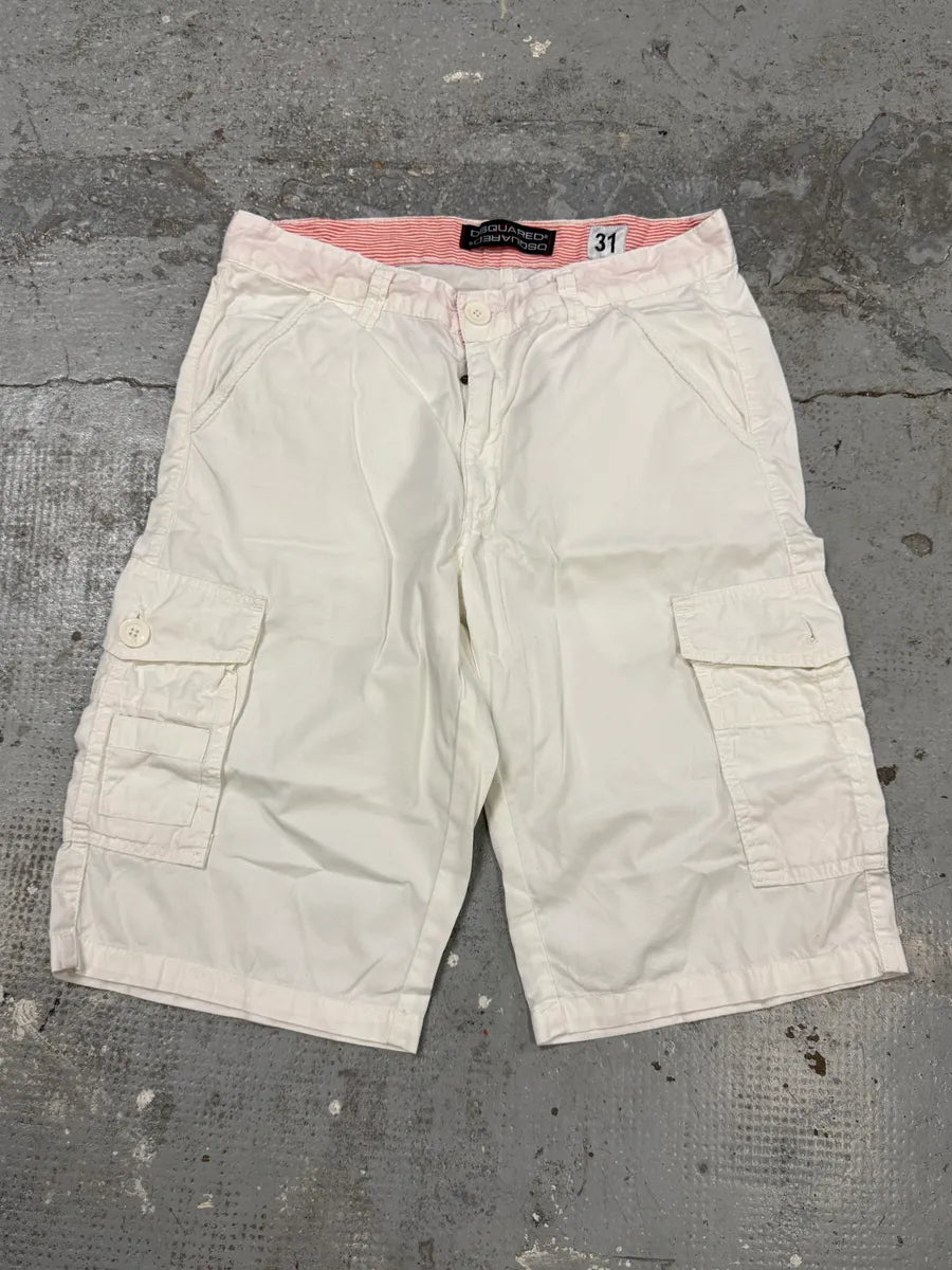 2010s Dsquared2 White Cargo Short xoqSurq 0